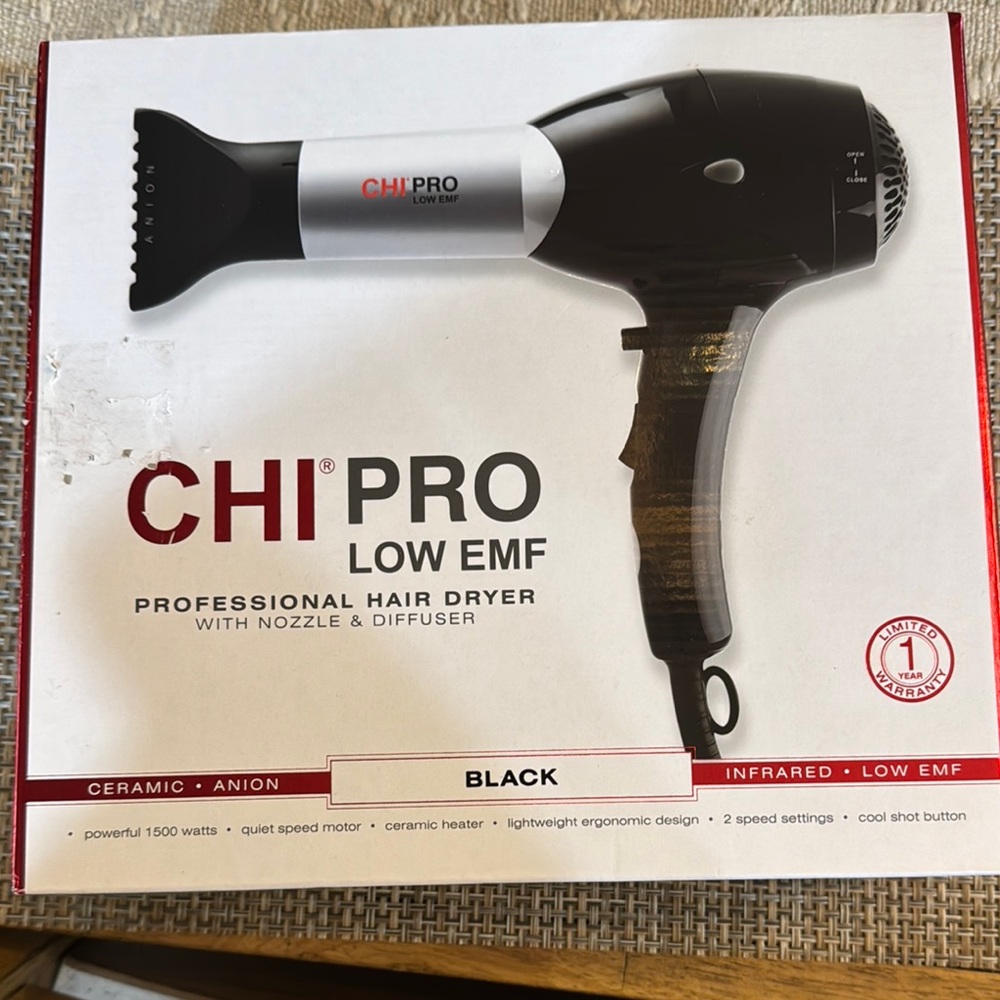 PRO Low EMF Black Hair Dryer